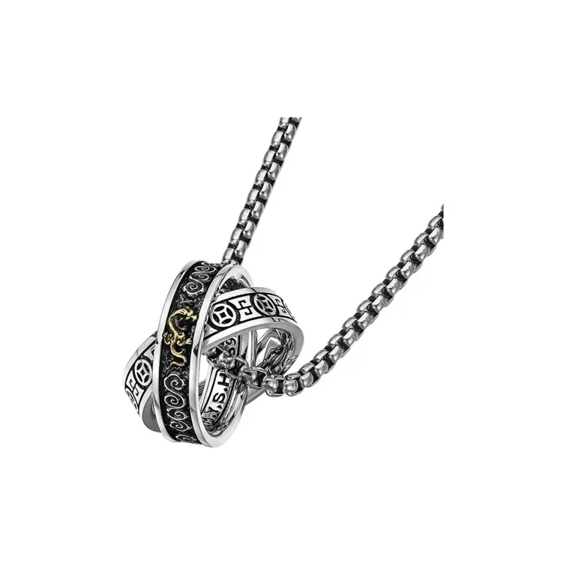 MYSH 925 Sterling Silver Necklaces Men's-2
