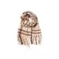 Scarf[Plaid Light Gray]-Milk Tea Apricot