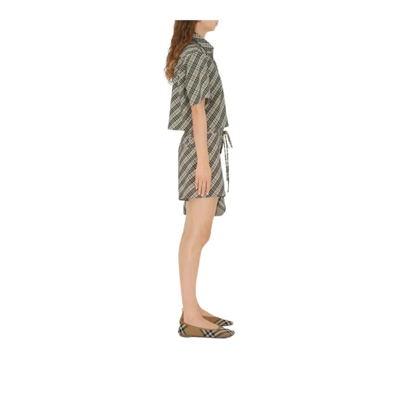Burberry Vintage Checked Drawstring Shorts-3