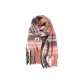 Scarf[Plaid Light Gray]-Peach Pink