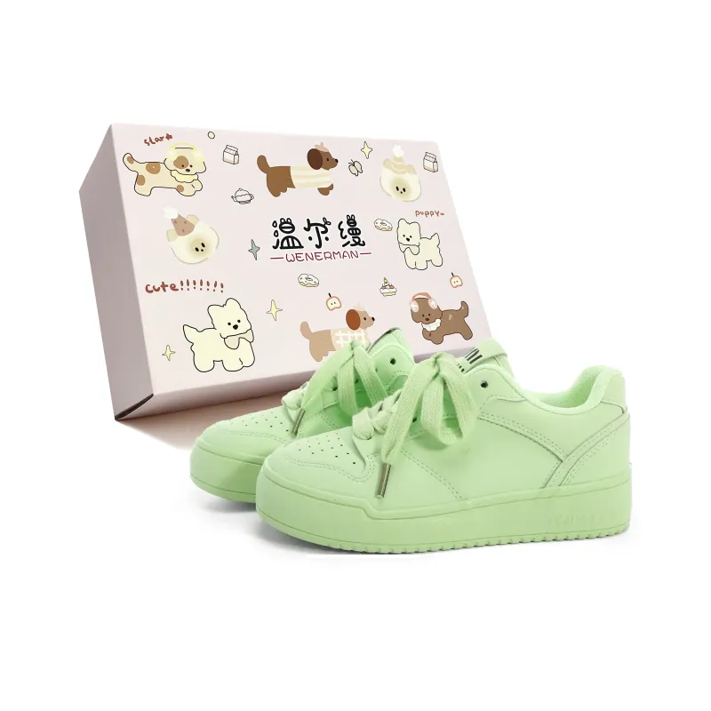 WENERMAN Dopamine Dressing Individual Trendy Low Top Skateboard Shoes Women's Box Included-10