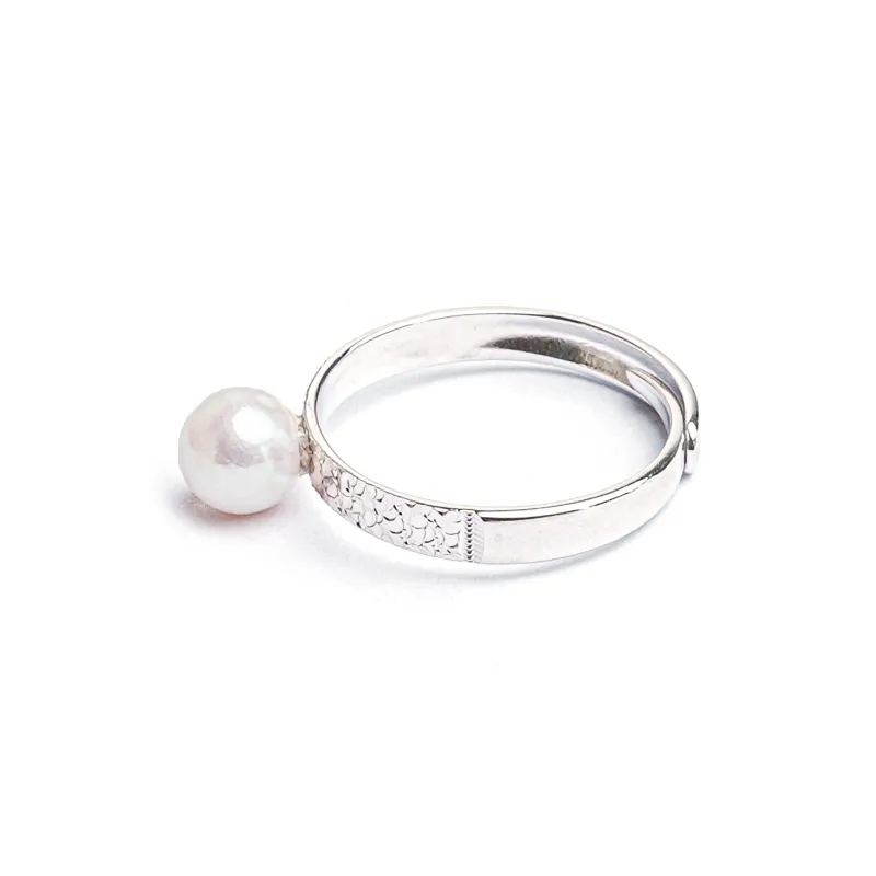 SANWUBALUOKE Freshwater Pearl Rings Women's-9