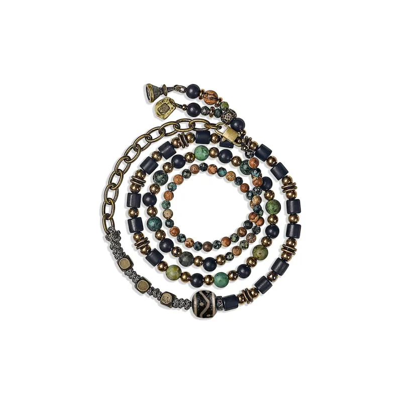 Cuud Picture Stone Bracelets Men's-0