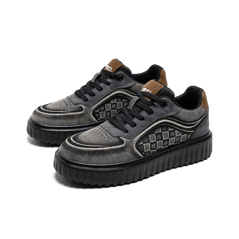 G.N.SHIJIA Lightweight Breathable Height Increasing Low Top Skateboard Shoes Men's-2