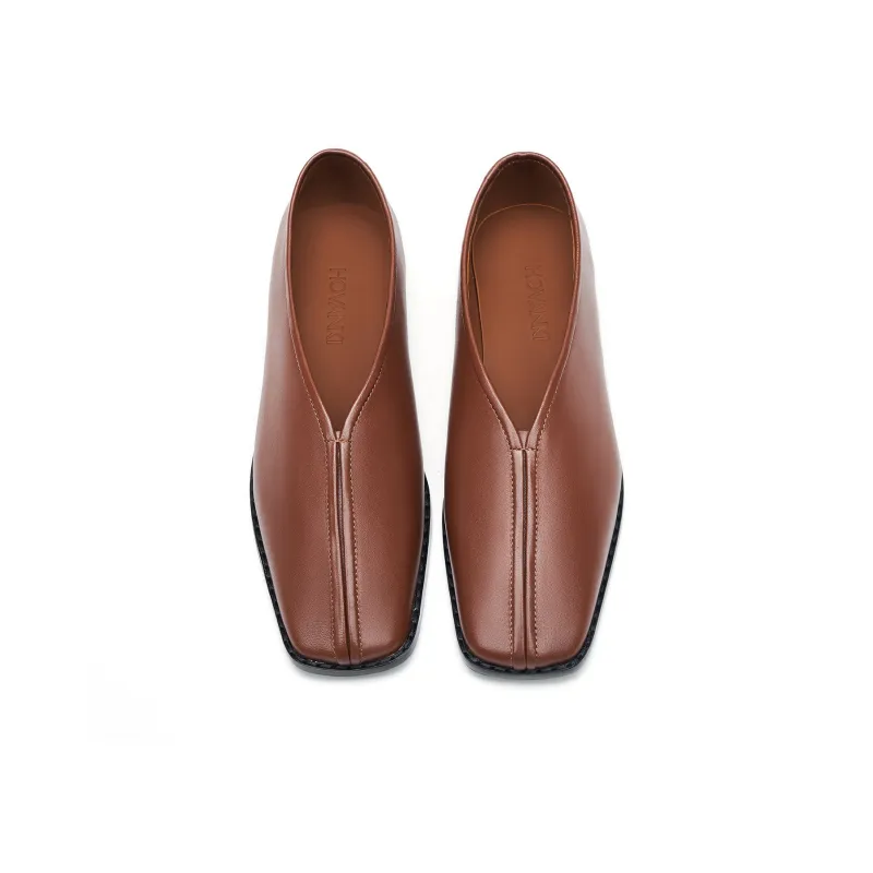 HOVANKI Casual Single Shoes Women's Light Brown-2