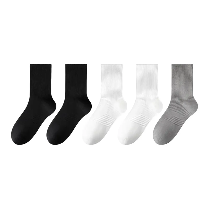 MIIOW Mid Calf Socks Men's 5 Pack-12