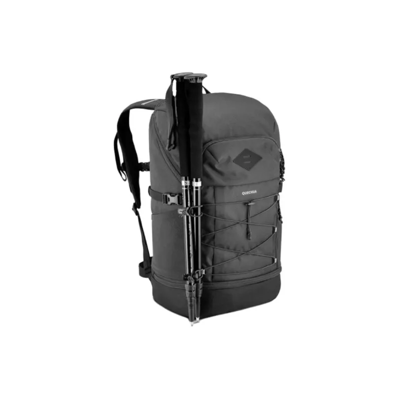 DECATHLON Polyester Outdoor Mountaineering Bag Backpack Unisex Smoky Black-2