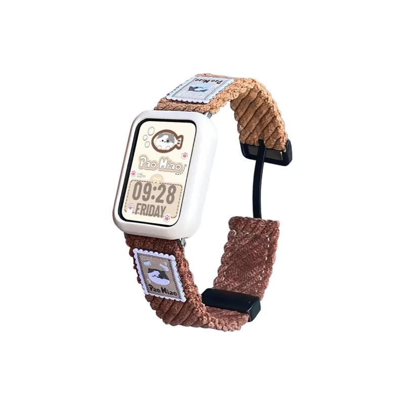 CHUANGYIDA Xiaomi Compatibility Watch Band 145~210mm Corduroy Material-2
