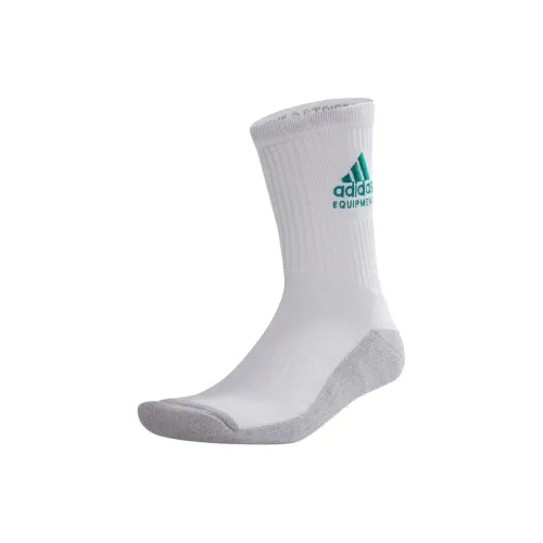 Adidas EQUIPMENT Series Mid Calf Socks Unisex 1 Pack White