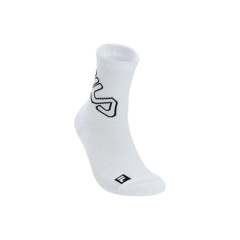 FILA Fitness Mid Calf Socks Women's 1 Pack White-2