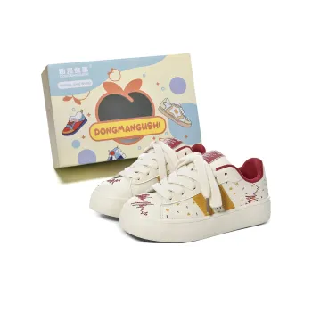 Anime Story Anti Slip Wear Resistant Lightweight Breathable Low Top Skateboard Shoes Women's