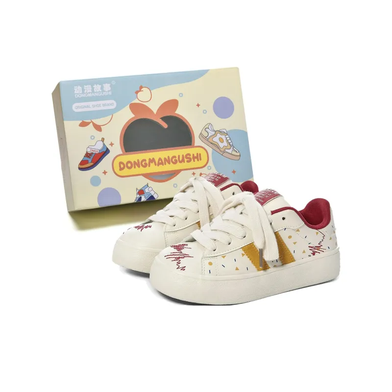 Anime Story Slip Resistant, Abrasion Resistant, Lightweight, Breathable Low Top Skateboard Shoes Women's-0