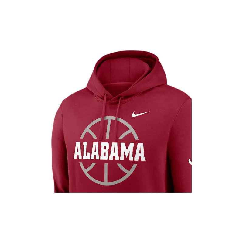 Nike CollegeAlabama FW24 Crimson Tide Club Basketball Icon Sweatshirt Men's Deep Red-2