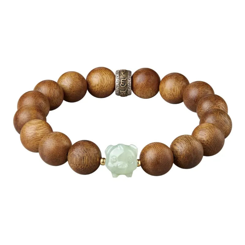 Yi Mingju Agarwood Bracelets Unisex-15