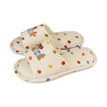 SHIGUDE Slippers Women's Milk Apricot Color