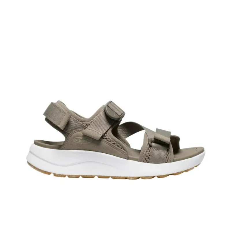KEEN Elle One Strap Sandals Women's Gray White-1