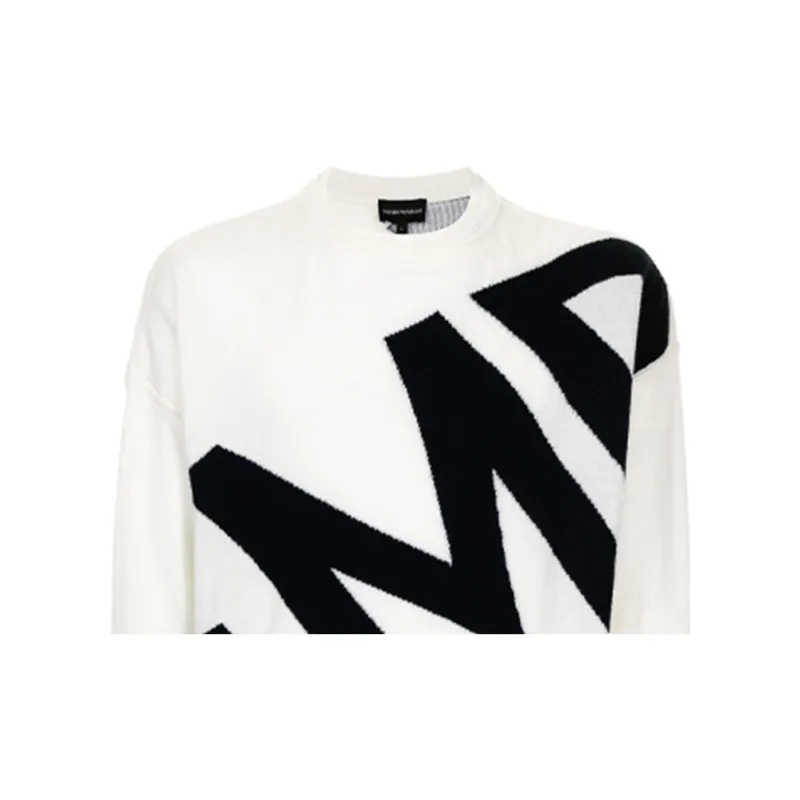 EMPORIO ARMANI Cashmere Sweaters Men White-4