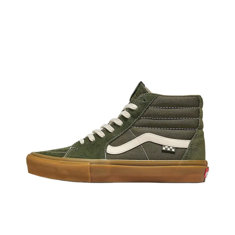 Vans Skate Sk8 Hi 'Grape Leaf Green Gum'-0