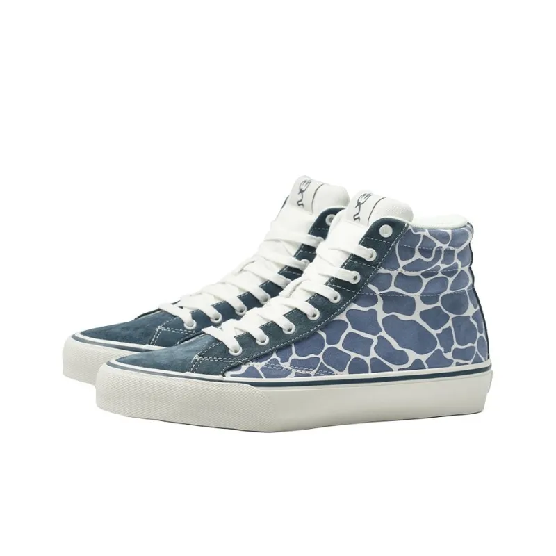 GOLUCK Cushioning And Abrasion Resistant Coverage High Top Skateboard Shoes Unisex Crushed Ice Blue-1