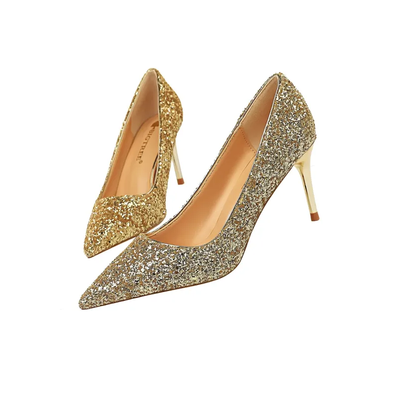 QITUMAUL Slim Heel High Heels 7cm Women's-14