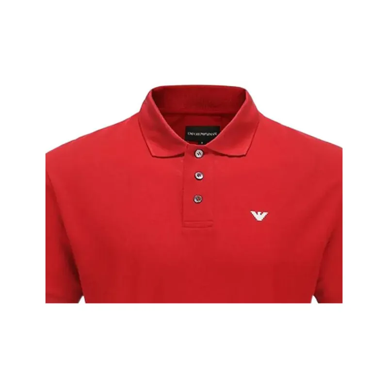 EMPORIO ARMANI Polo Shirt Men's Rose Red-2