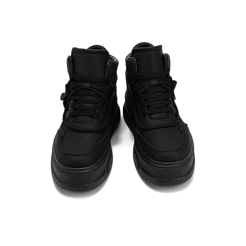 Budding Bear Anti Slip And Wear Resistant Height Increasing High Top Skateboard Shoes Men's-23
