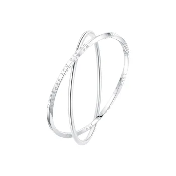 Lao Feng Xiang S999 Fine Silver Bangles Women's