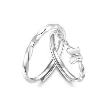 Branded Jewelry S999 Fine Silver Rings Unisex