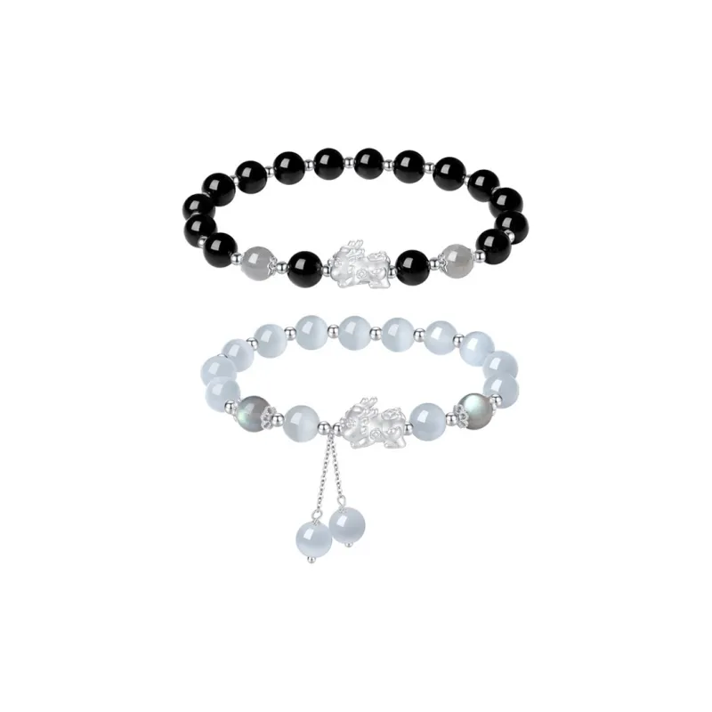 LIPSW Obsidian Bracelets Unisex-0