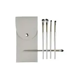 Gold 5 Pcs Eye Shadow Brush+PU Brush Case