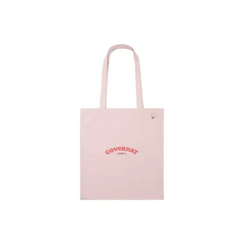 COVERNAT Cotton Tote Bag, Shopping Bag, Handbag, Shoulder Bag Women's Pink