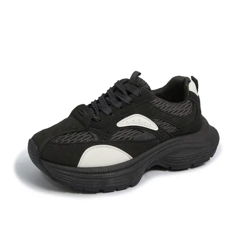 BINGO DUCK Height Increasing Coverage Mid Top Chunky Sneakers Women's
