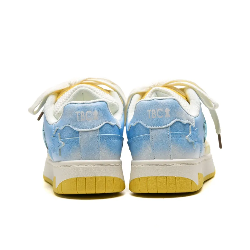Teddy Bear Collection Coverage Slip Resistant And Abrasion Resistant Low Top Skateboard Shoes Women's-5