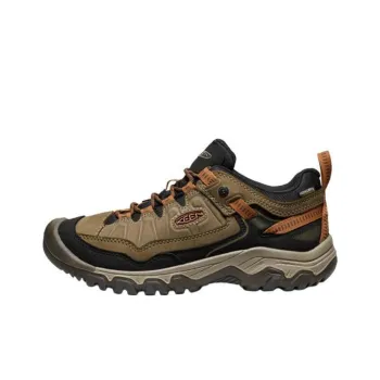 KEEN Targhee 4 Anti Slip Wear Resistant Low Top Hiking Shoes Men's Brown Black