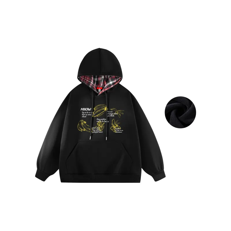MIIOW Trend Party Series Sweatshirt Unisex Black-8