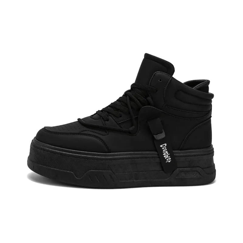 Budding Bear Anti Slip And Wear Resistant Height Increasing High Top Skateboard Shoes Men's-8