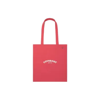 COVERNAT Cotton Tote Bag, Shopping Bag, Handbag, Shoulder Bag Women's Red