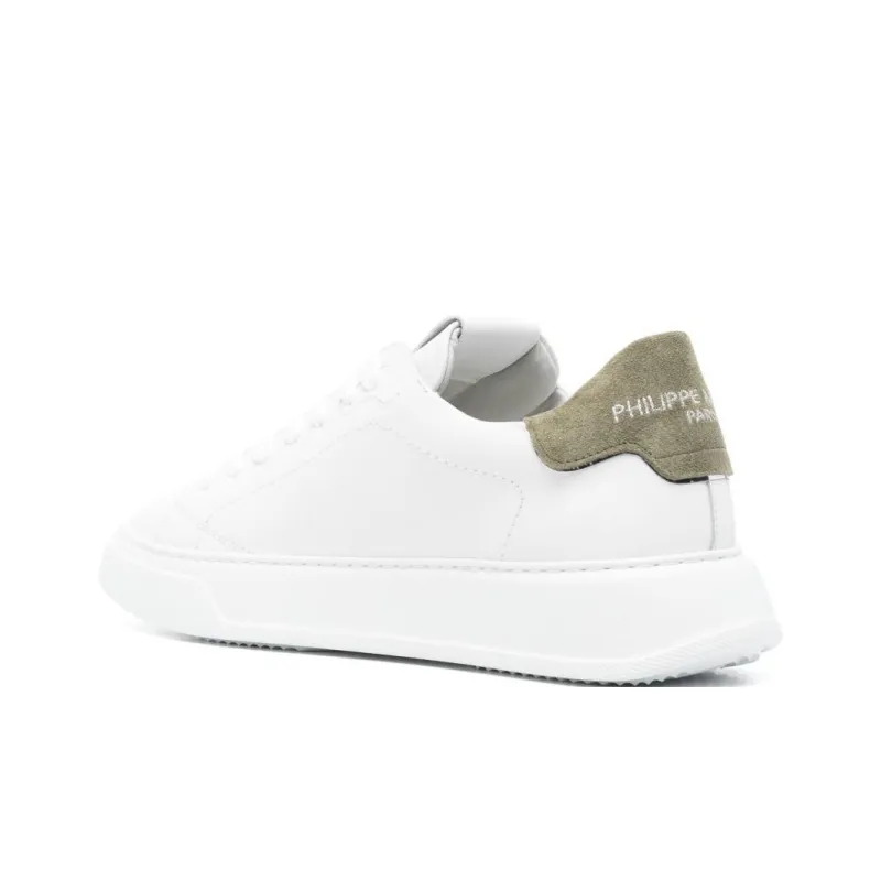 PHILIPPE MODEL Temple Slip Resistant Low Top Skateboard Shoes Men's White-2