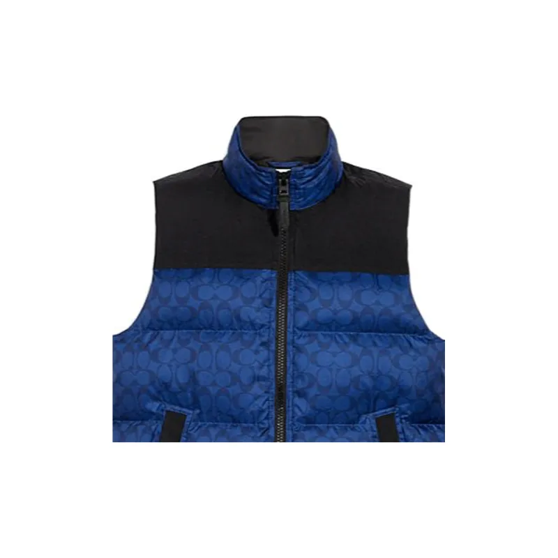 COACH SS22 Down Jacket Men's Blue-5