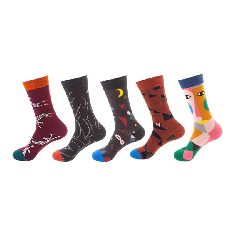 ALPLUME Mid Calf Socks Unisex Combo Set-5