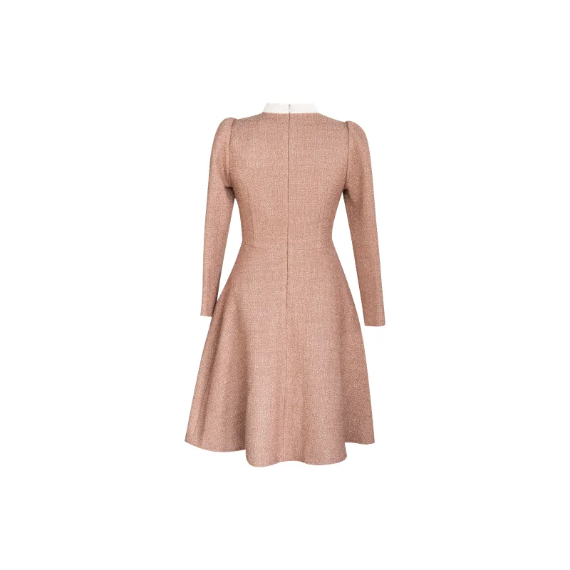 ROEYSHOUSE Long Sleeved Dresses Women's Orange Pink-1