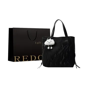 REDOO PU Portable Double Shoulder Backpack Regular Women's Silver/Ecru/Blue/Green/Black
