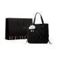 Black+Charm+Shopping Bag