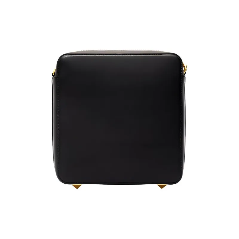 Valentino Locò Calfskin Camera Bag, Portable Crossbody Bag, Shoulder Bag Men's Black-2