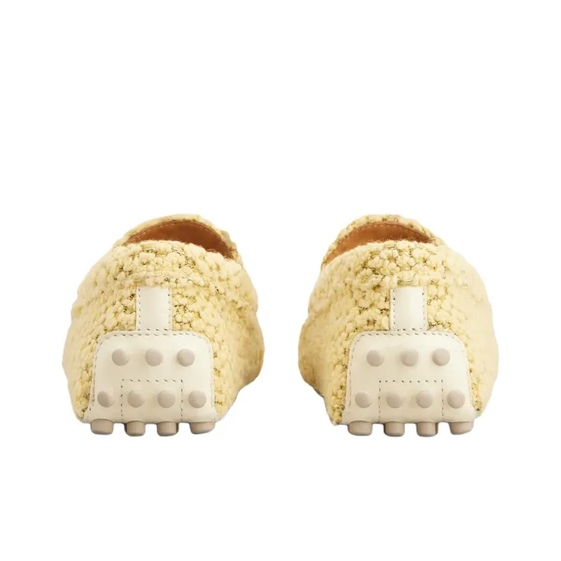 TOD'S Gommino Beanie Shoes Women's Yellow-3