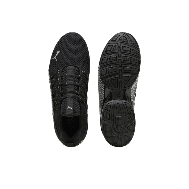 PUMA Axelion Anti Slip Wear Resistant Low Top Running Shoes Men's Black-3