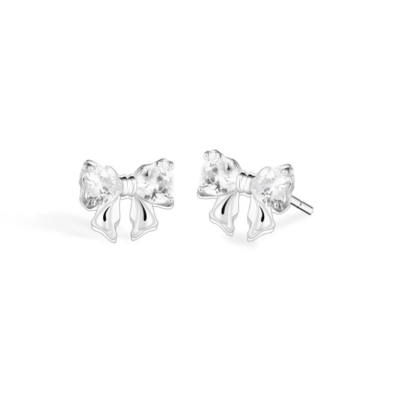 VEZA Sterling Silver Stud Earrings Unisex-0