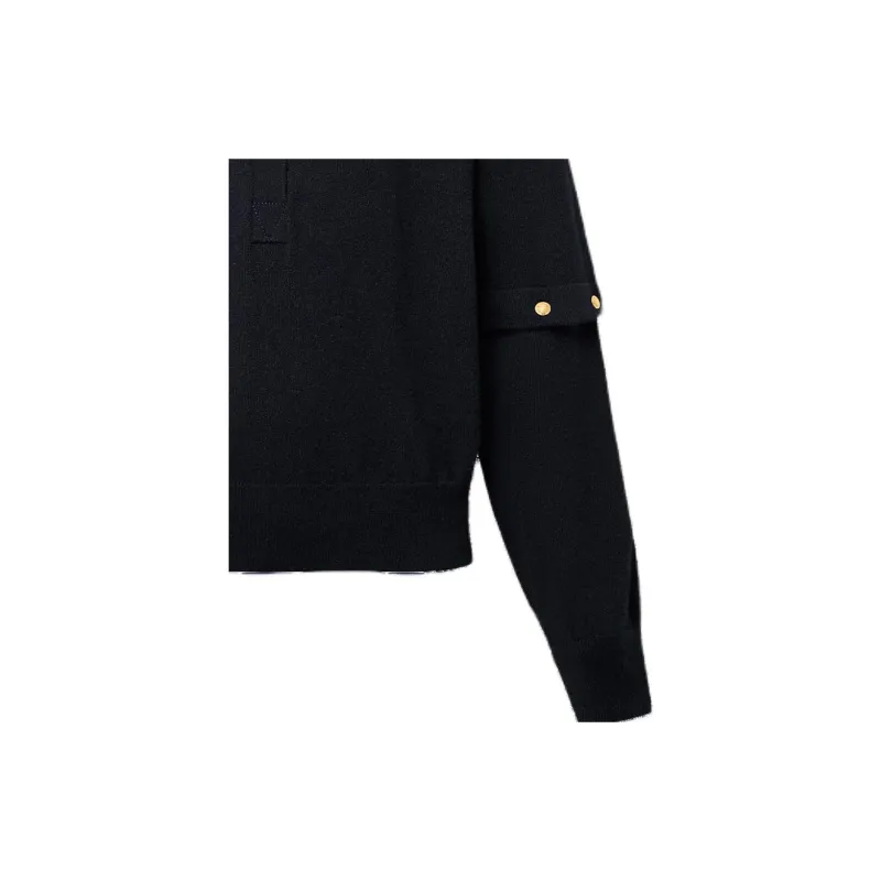 LOUIS VUITTON SS25 Cashmere Sweater Women's Black-1