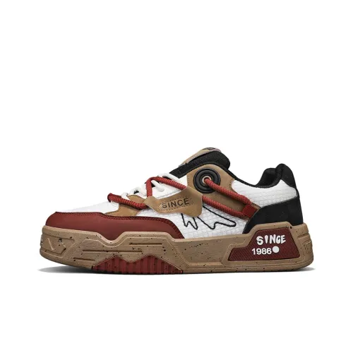 JANECO Anti Slip Wear Resistant Low Top Skateboard Shoes Men's