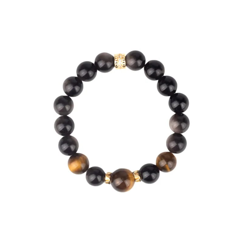 QIXIANG Obsidian Bracelets Unisex-4